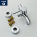 Azos Bidet Faucet Pressurized Shower Nozzle Brass Chrome Cold and Hot Switch Single Function Washing Machine Pet Bath Shower Room Round PJPQR022B - B07D1Y8W9J